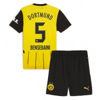 Dječji Nogometni Dres Borussia Dortmund Ramy Bensebaini #5 Domaci 2024-25 Kratak Rukav (+ Kratke hlače)